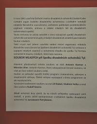 Lysá nad Labem, výstava DIVADLO JE PODIVUHODNÁ VĚC..., Soubor mladých SDO Tyl 1941, výstavní panel, 2018