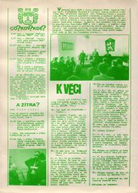 Písek, CP Šrámkův Písek 1975, zpravodaj z 3. 6., str. 2