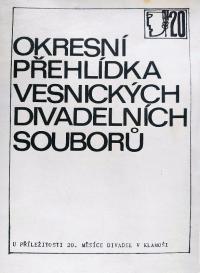 Klamoš, Měsíc divadel, OP VDS, titul. strana programu, 1974