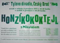 Český Brod, Tyl, Honzíkokoktejl s Mikulášem - plakát, 1971