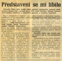 Nymburk, KP SDH 1979, novin. články - Představení se mi líbilo