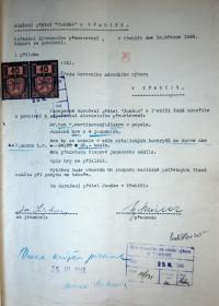 Třebíč, Okresní národní výbor, povolování představení, 1946