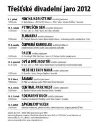 Třešť, Třešťské divadelní jaro - plakát, 2012