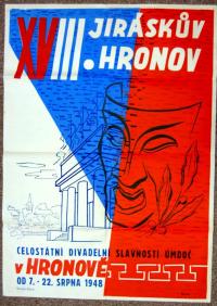 18.JH, výtvarný plakát, 1948.