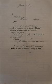 Litomyšl, Jednota divadelních ochotníků, Korespondence, Ka 2/10