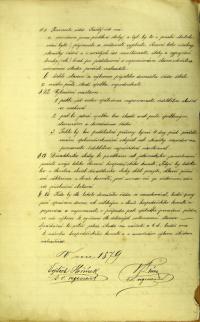 Kostelec nad Černými Lesy, SDO, Domácí řád, 1879