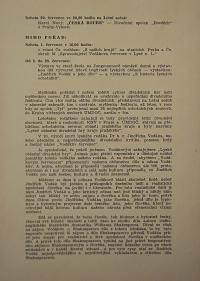 Lysá nad Labem, výstava DIVADLO JE PODIVUHODNÁ VĚC..., 1. Vodákův červenec, 1950, výstavní panel, 2018