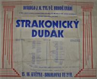 Český Brod, Tyl, Strakonický dudák - plakát, 1965
