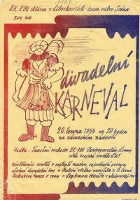 Libochovické divadelní léto 1959, Divadelní karneval - plakát