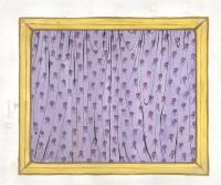 Praha, ND, návrh opony pro představení Lesní panny, Alena Ladová, Václav Gottlieb, 15.05.1947