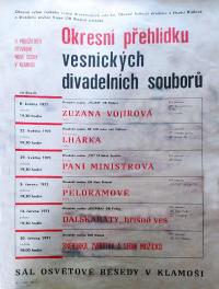 Klamoš, Měsíc divadel, OP VDS, plakát 1971