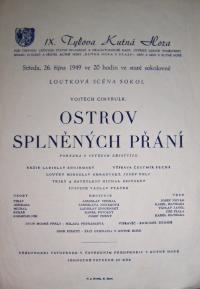 Kutná Hora, Sokol, Ostrov splněných přání - plakát, 1949