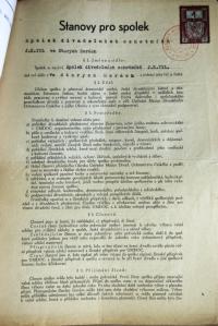 Staré Hory, Tyl, spolkové stanovy, 1945