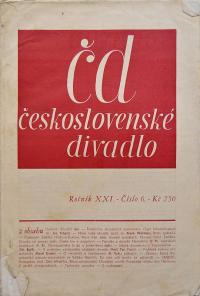 Československé divadlo, roč. XXI., č. 6, 1938