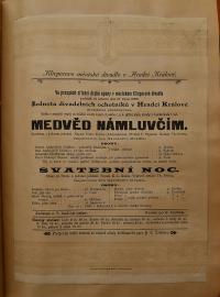 Hradec Králové, Klicpera, Plakáty a výstřižky, 1880 - 1918