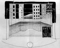 Mladá Boleslav, Malá scéna, Adam Stvořitel, scénografický návrh arch. A. Benše, 1927