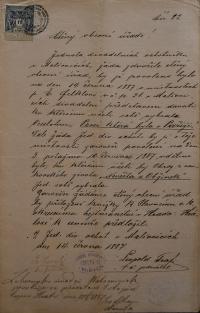 Malšovice, JDO, Paní, která byla v Příži - Nevěsta z obžinek, 1887