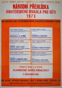 Ostrava-Poruba, 2. NP amatérského divadla pro děti, plakát, 1973