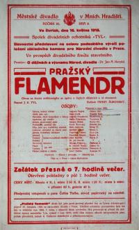 Mnichovo Hradiště, Tyl, Pražský flamendr - plakát, 1918