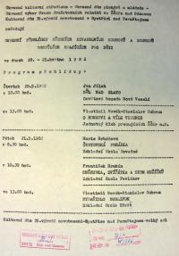 Bystřice nad Pernštejnem, Okresní přehlídka dětských divadelních souborů a souborů dospělých hrajících pro děti 1982