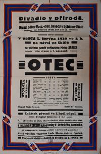 Boháňka-Skála, Hospodářsko-čtenářská beseda, Otec - plakát, 1930