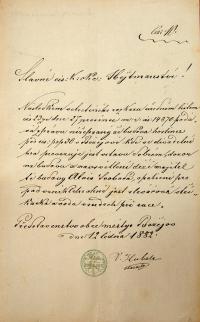 Božejov, kontrola hostince Aloise Svobody č.p. 30, 1882