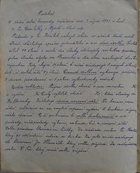 Újezd, SDO, Zápisy ze schůzí, 1920 - 1923