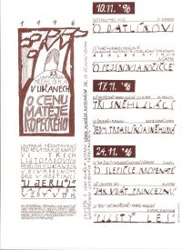 Loutkářská přehlídka v Libčanech 1996 - program