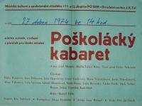 Český Brod, Tyl, Poškolácký kabaret - plakát, 1974