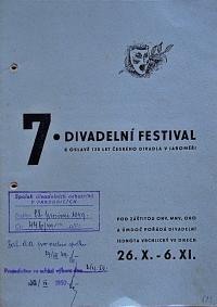 Pardubice, Spolek divadelních ochotníků, Rukopisy a publikace, 1912 - 1949