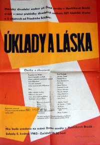 Havlíčkův Brod, SKP, Úklady a láska - plakát, 1962
