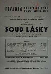 Praha-Vinohrady, Havlíček, Soud lásky - plakát, 1941