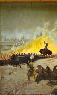 Veřechov, Hasiči, detail opony