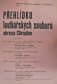 Chrudim, Přehlídka loutkářských souborů okresu - plakát, 1977