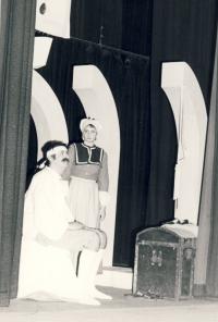 Chomutov, Čapek, Těžká Barbora, vlevo Josef Griml, 1983