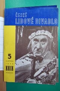Jihlava, Klicpera, divadelní časopisy a literatura, České lidové divadlo, 1949