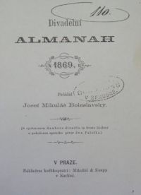 Miletín, Muzeum 3/53, Boleslavský, J. M.  Divadelní almanach