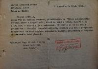 Holice, TOS, Korespondence, 1954 - 1955