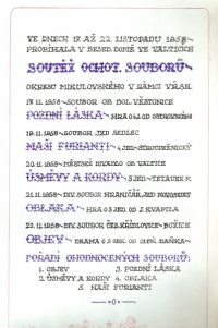 Valtice, Městské divadlo, kronika souboru od 1945, 22