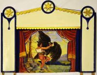 Holýšov, loutkové divadlo, opona, 30. léta 20. stol.