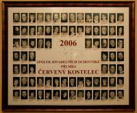 Červený Kostelec, tablo ochotníků, 2006