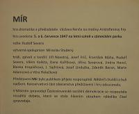 Lysá nad Labem, výstava DIVADLO JE PODIVUHODNÁ VĚC..., výstavní panel, 2018