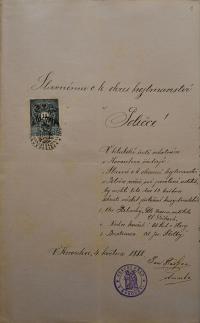 Korouhev, Ochotníci, Otec Palacký - Nechce kouřit - Bratranec, 1888