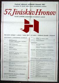 57,JH, programový plakát, 1987.