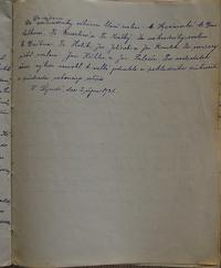 Újezd, SDO, Zápisy ze schůzí, 1920 - 1923