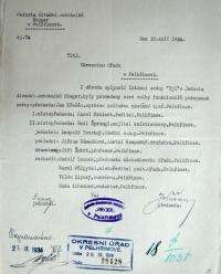 Pelhřimov, Jednota divadelních ochotníků, oznámení o valné hromadě a spojení se s Intimní scénou Tyl, 1934