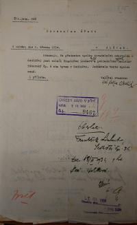 Sedliště, DSO, volba funkcionářů, 1934