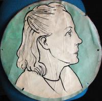 Jihlava, Klicpera, karikatury ochotníků, 1947