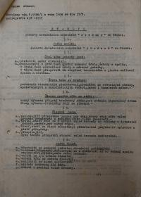 Třebeš, Jednota divadelních ochotníků, Spolkové stanovy, 1935