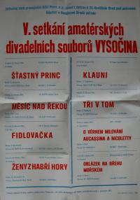 Havlíčkův Brod, Setkání divadelních souborů Vysočiny - plakát, 1984